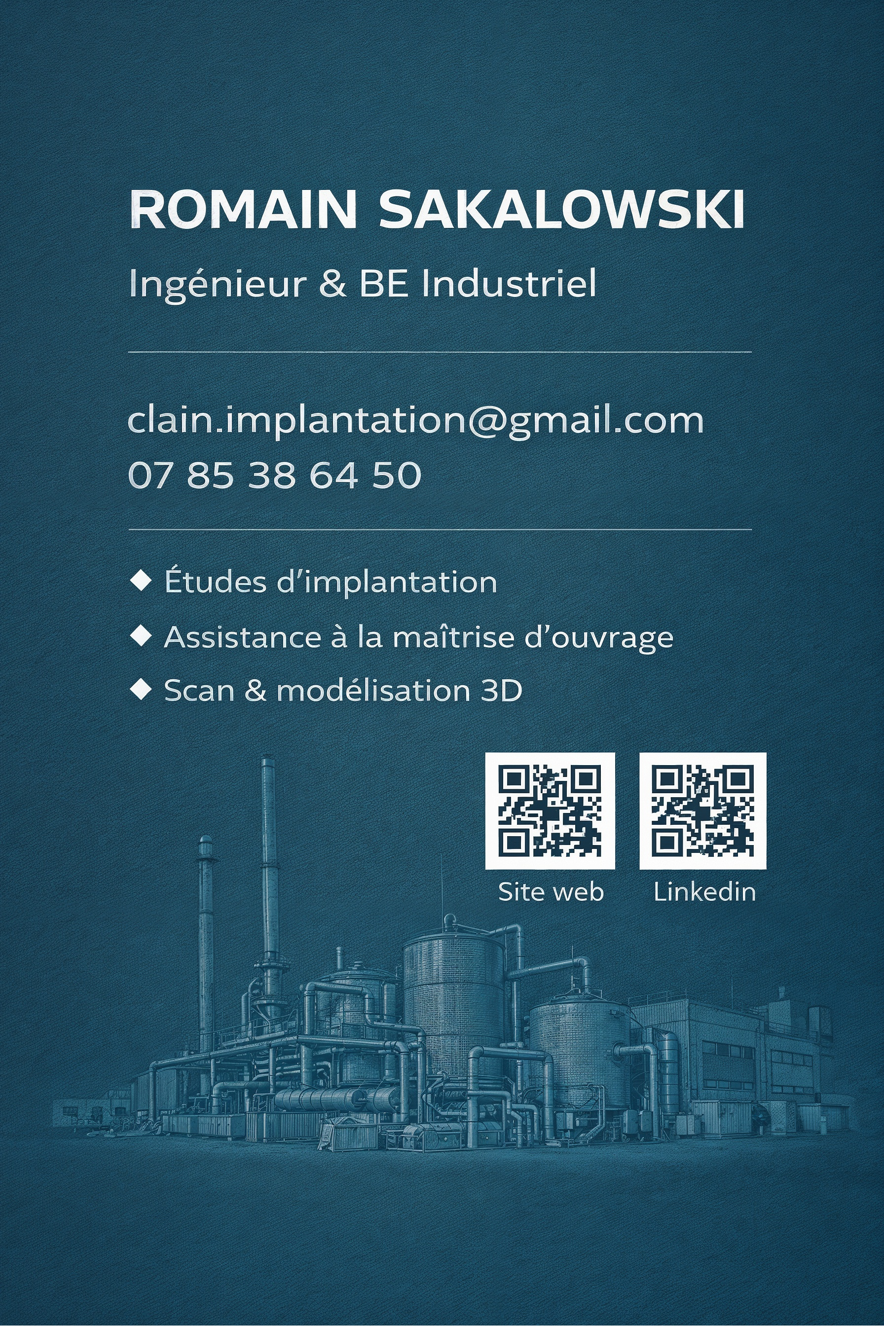 Carte de visite — Clain Implantation