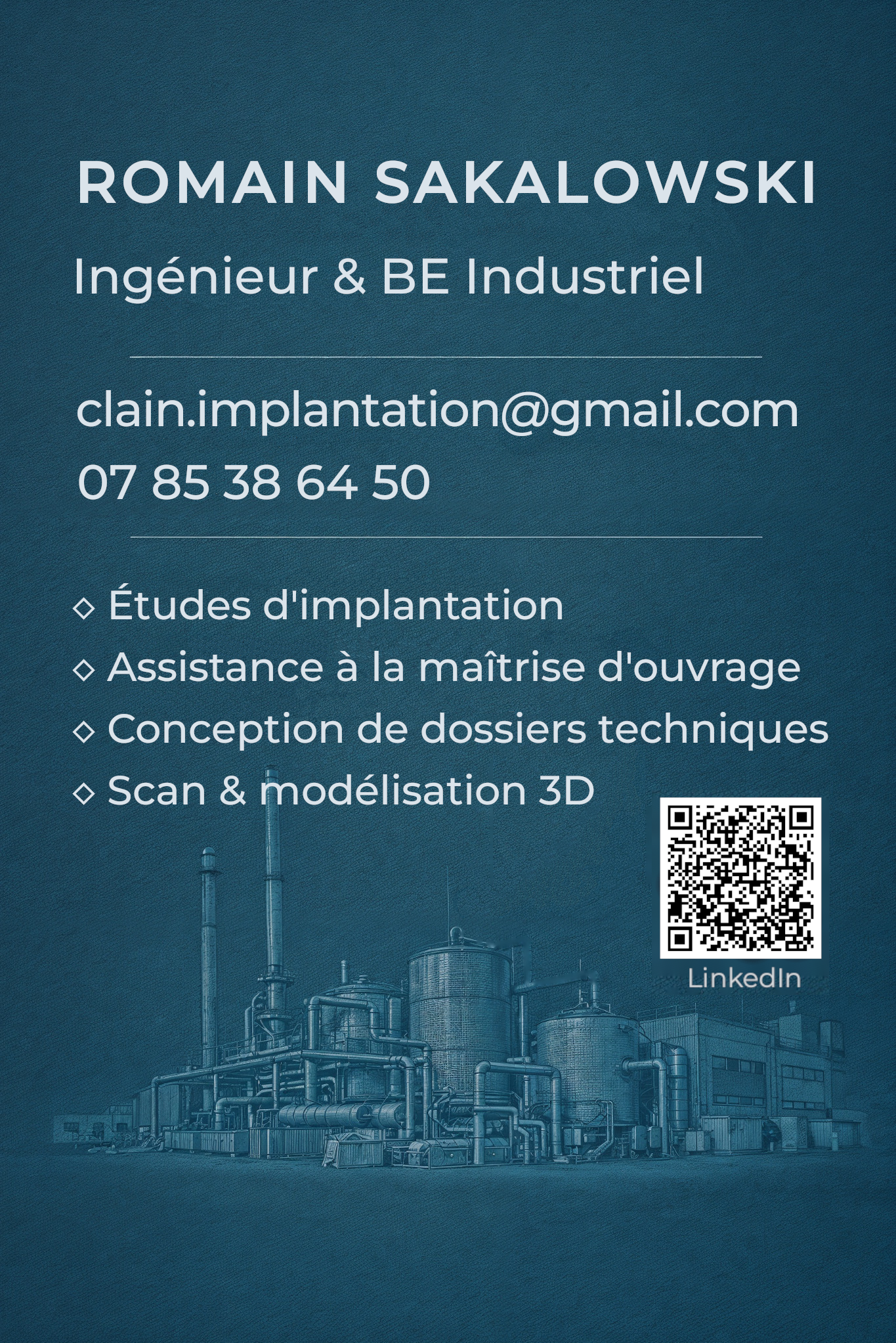 Carte de visite — Clain Implantation